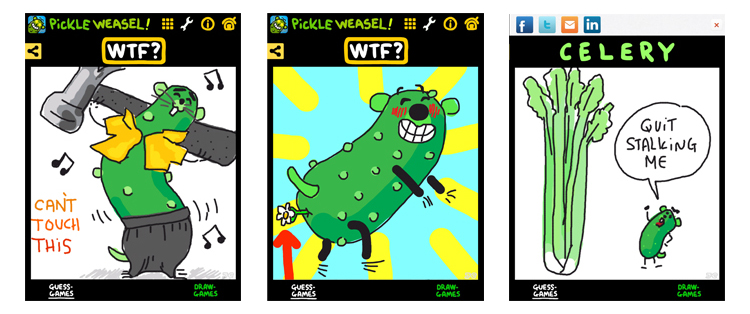 PickleWeasel Draw-Games screenshots.